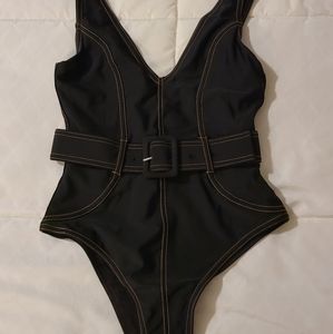 Devon Windsor Black One Piece Swimsuit
